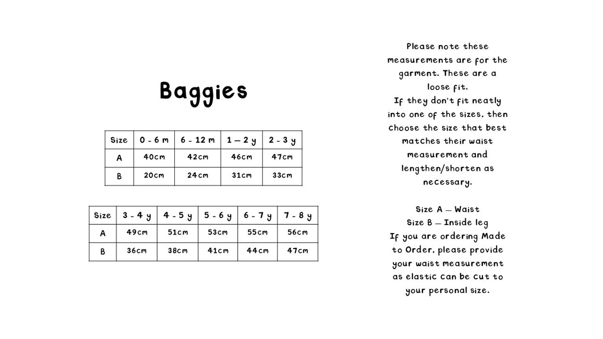 Baggies 1-2y