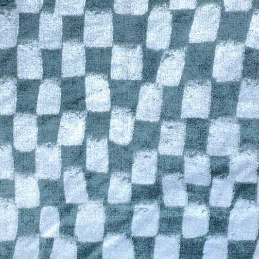 Mint/Beige mini checkerboard