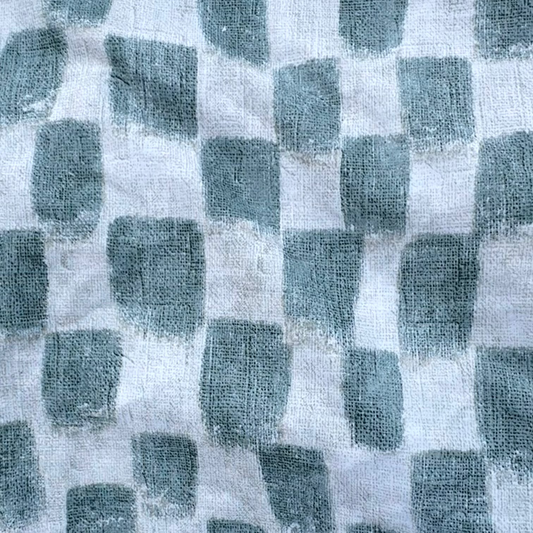 Mint/Beige checkerboard