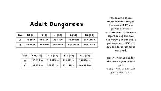 Adult Dungarees